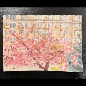 Tail Cherry Watercolor Card